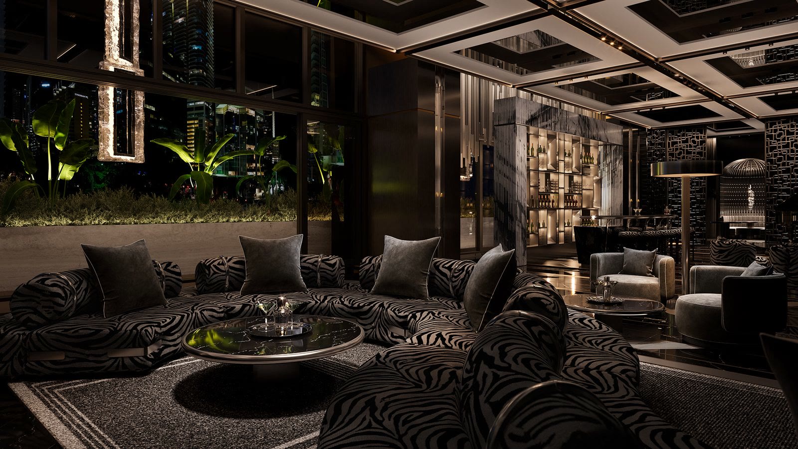 888 Brickell fitness and recovery lounge